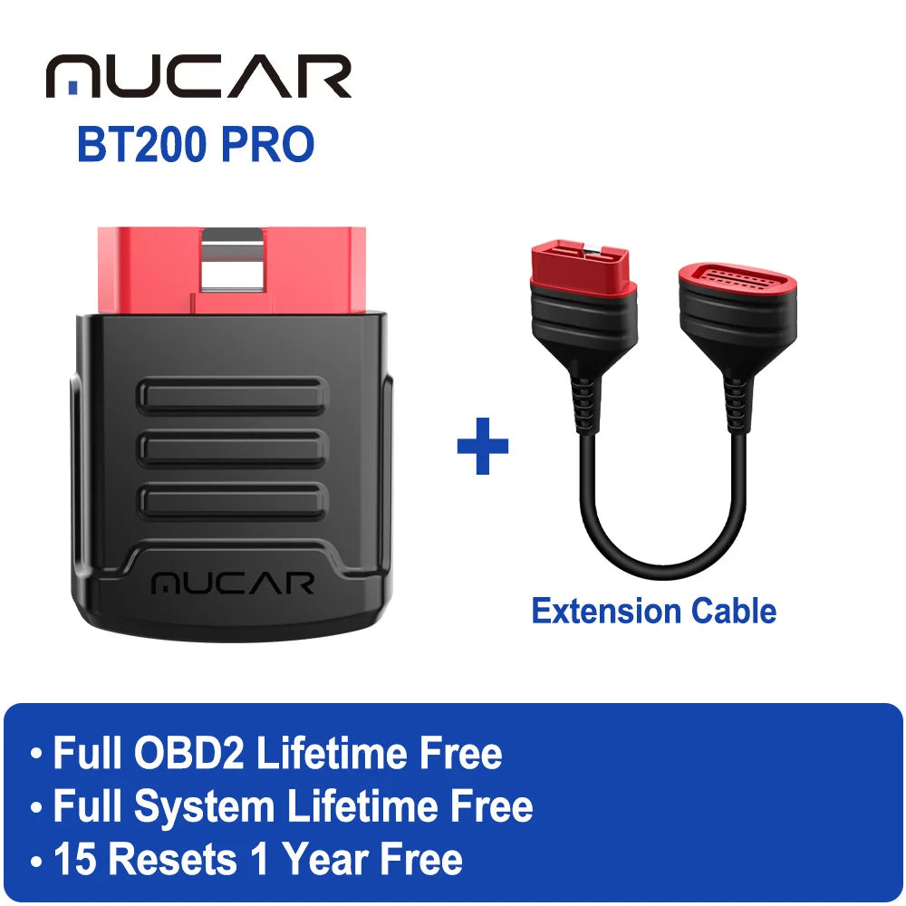 MUCAR BT200 PRO OBD2 Scanner - Free Firmware Updates BT200 PRO and Cable / Mexico
