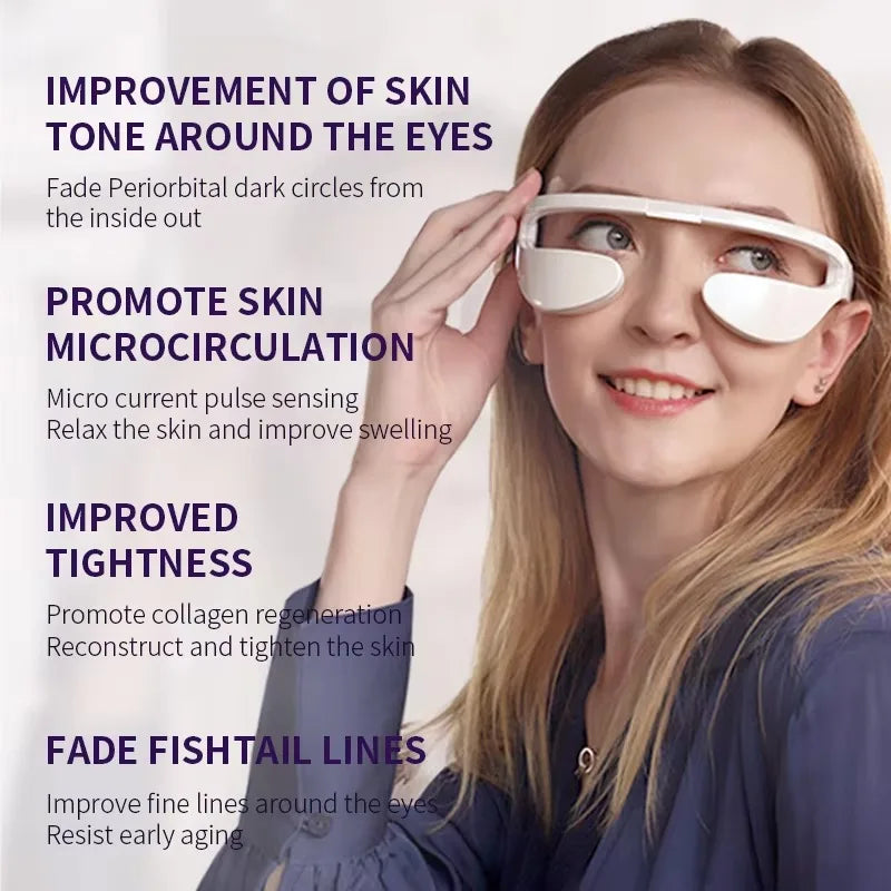 Vibration Red Light Eye Massager - Red Light Therapy