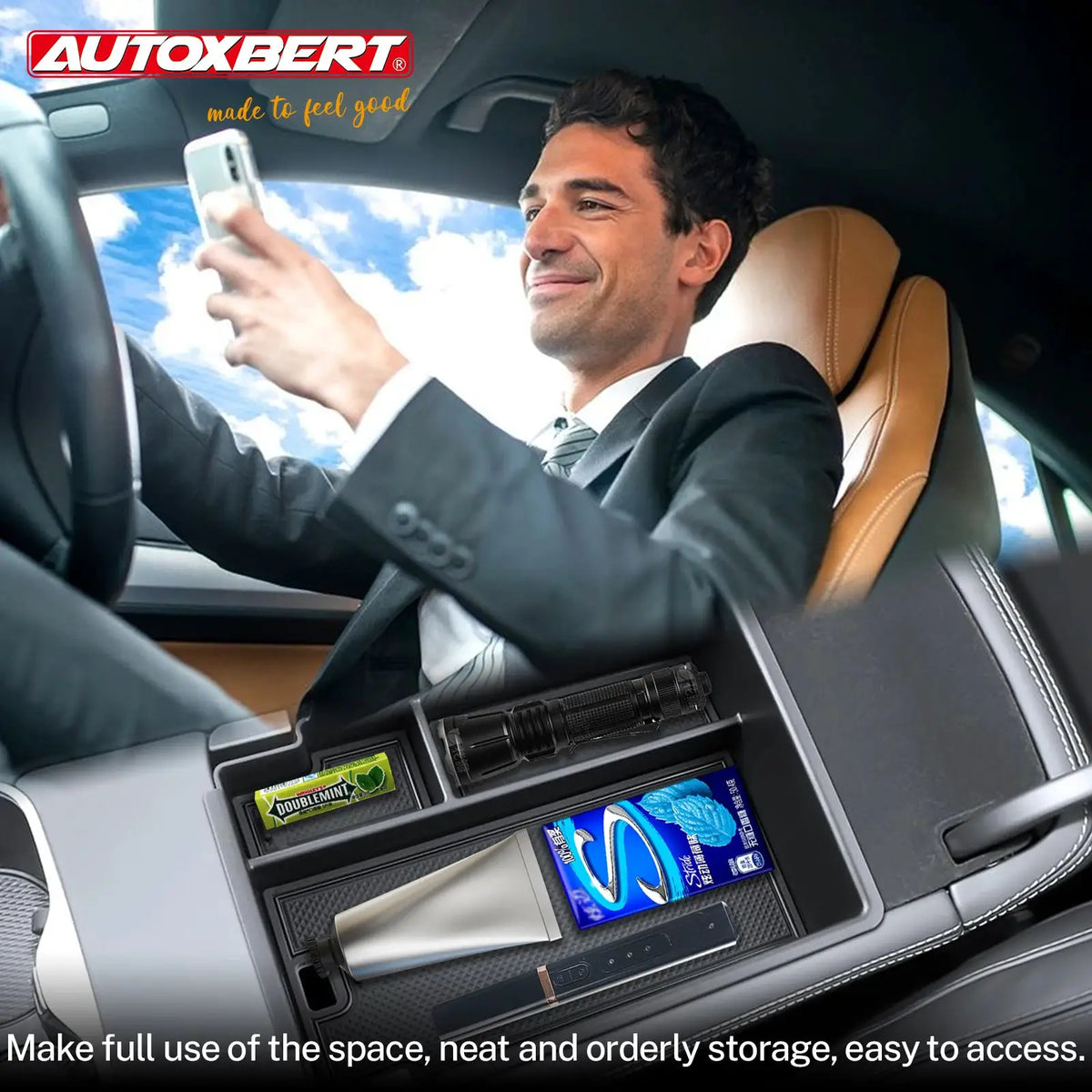 Custom Fit Center Console Organizer Tray Anti-Slip Interior Accessory For BYD Sealion 7 Seal 07 2024 2025 2026 by InterCyprus Trading Ltd