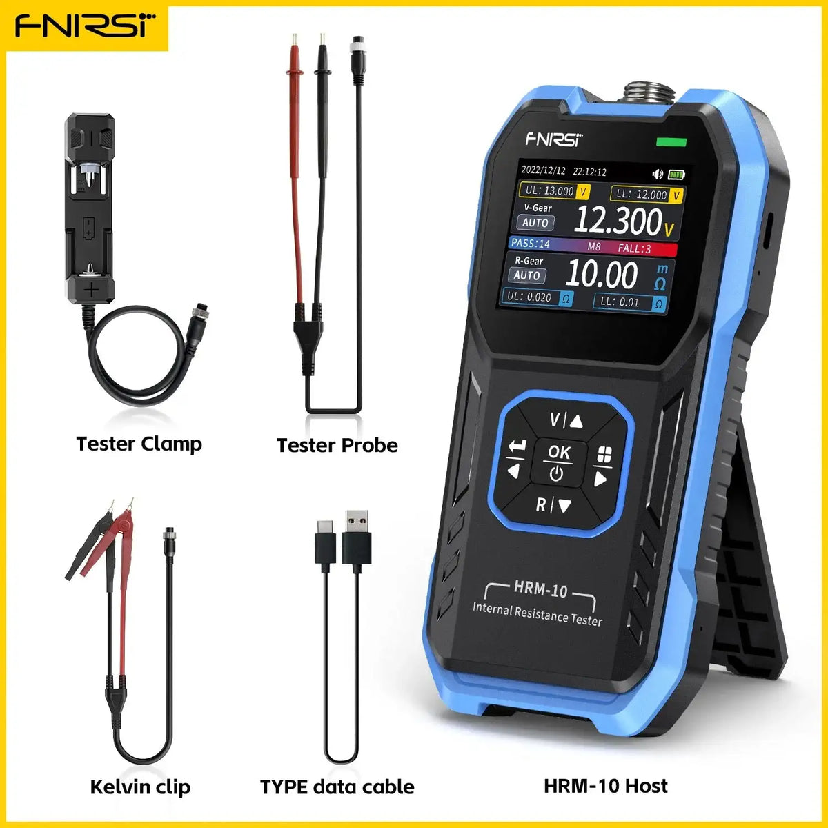 FNIRSI HRM-10 Battery Voltage Internal Resistance Tester HRM-10 Set