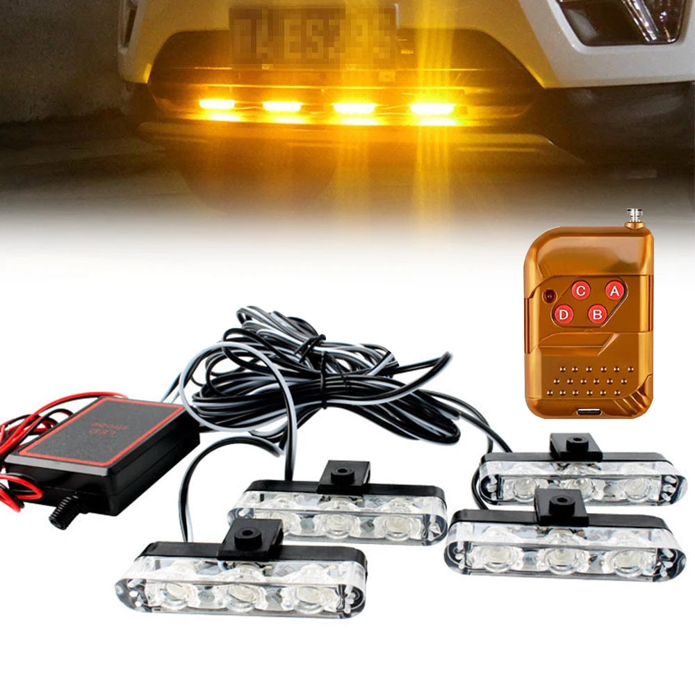 3LED Car Grid Strobe Light &ndash; Emergency Strobe Beacon