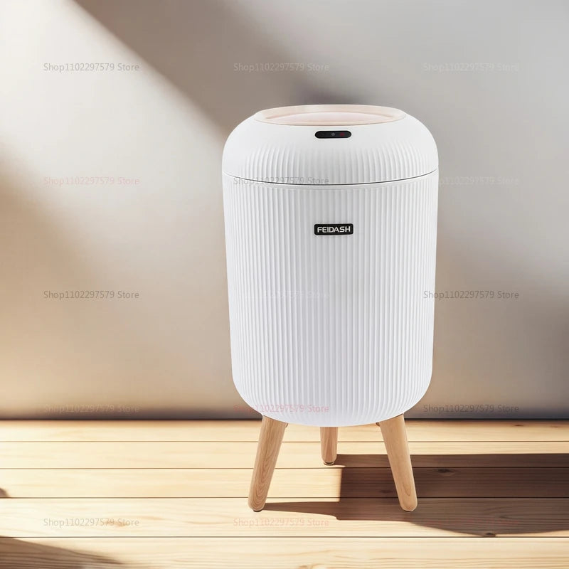 Bathroom Touchless Trash 10L &ndash; Motion Sensor Automatic White 10L B