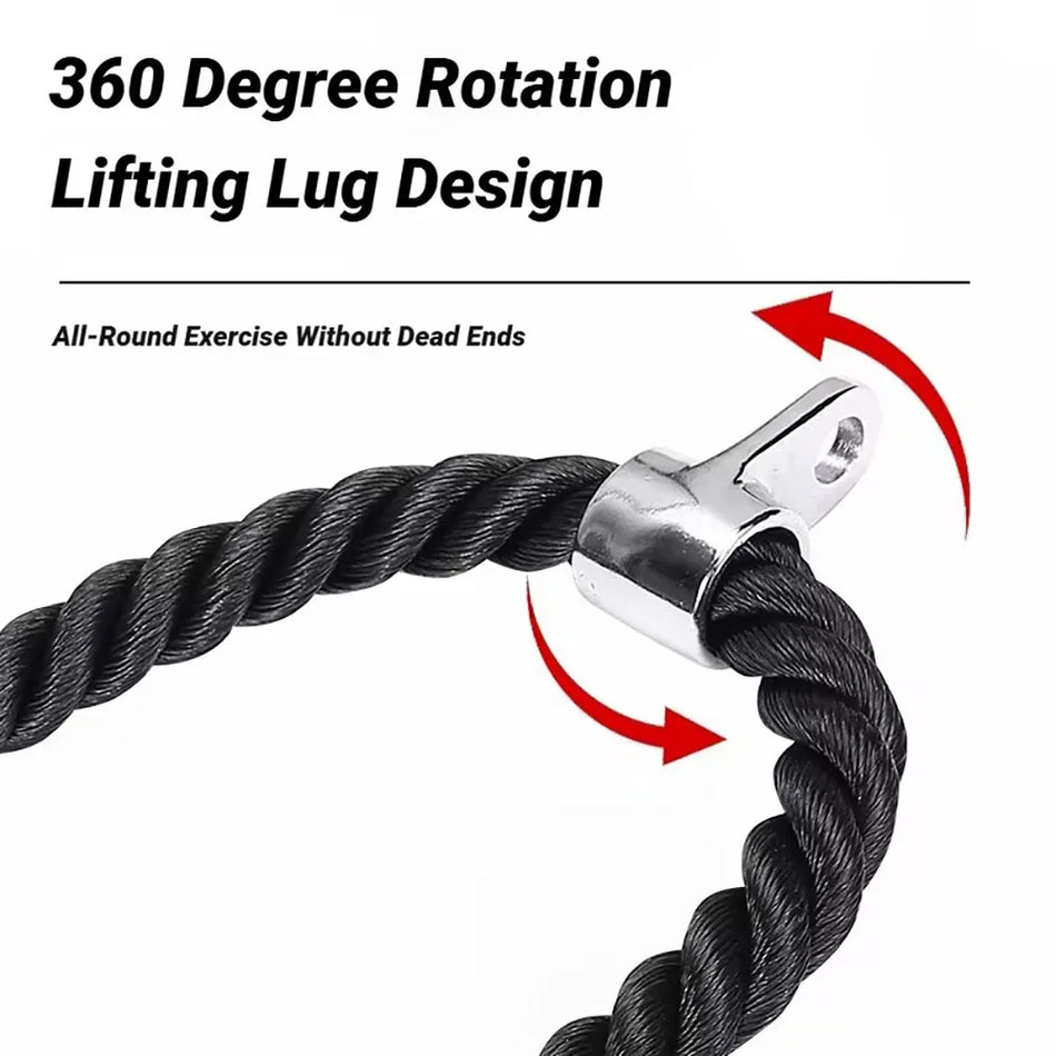Zware Triceps Touw Kabel Bevestiging Voor Gym Pull Down Workouts