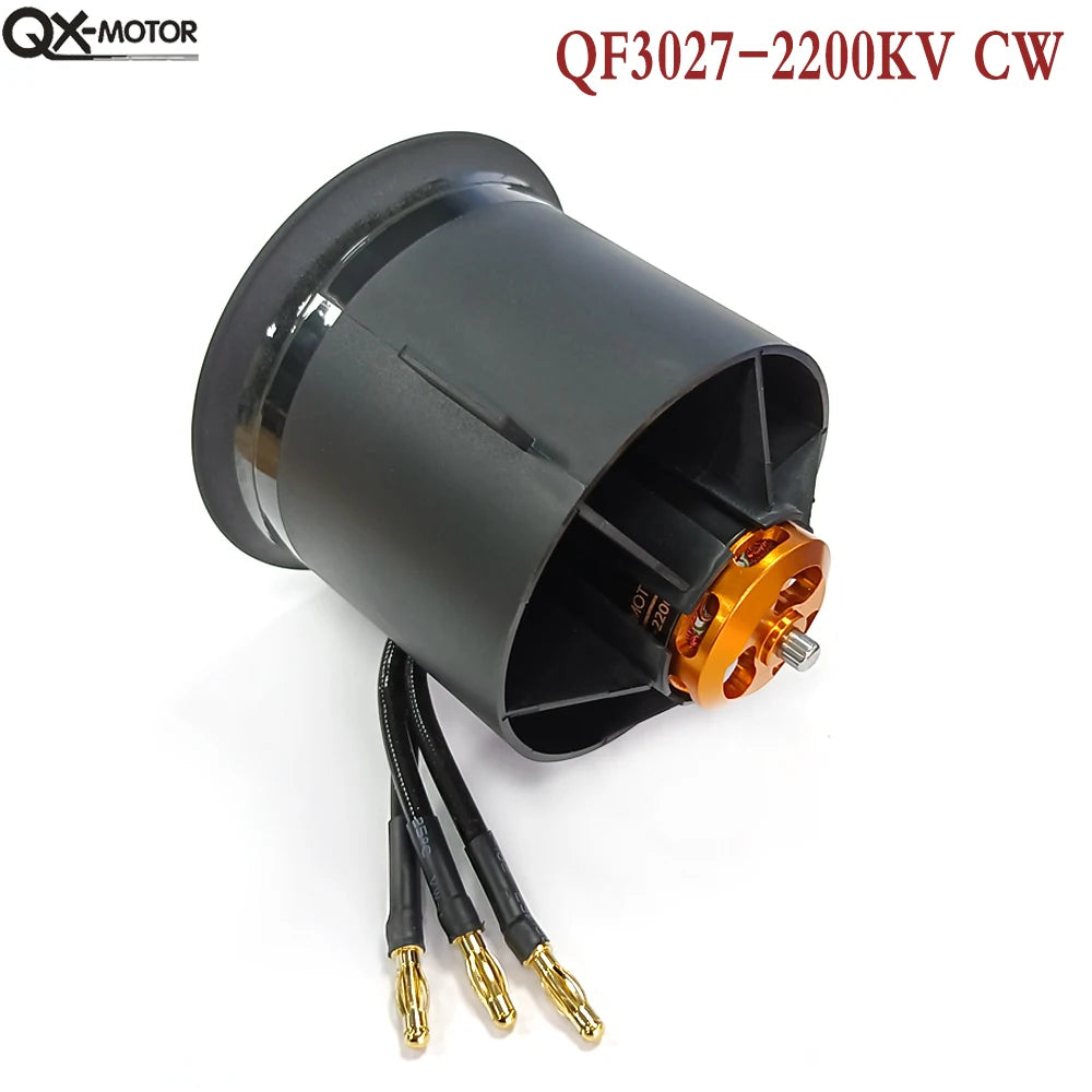 QX-MOTOR 70mm EDF Ducted Fan QF3027 QF2822 QF2827 &ndash; Strong 2200KV EDF CW / CHINA