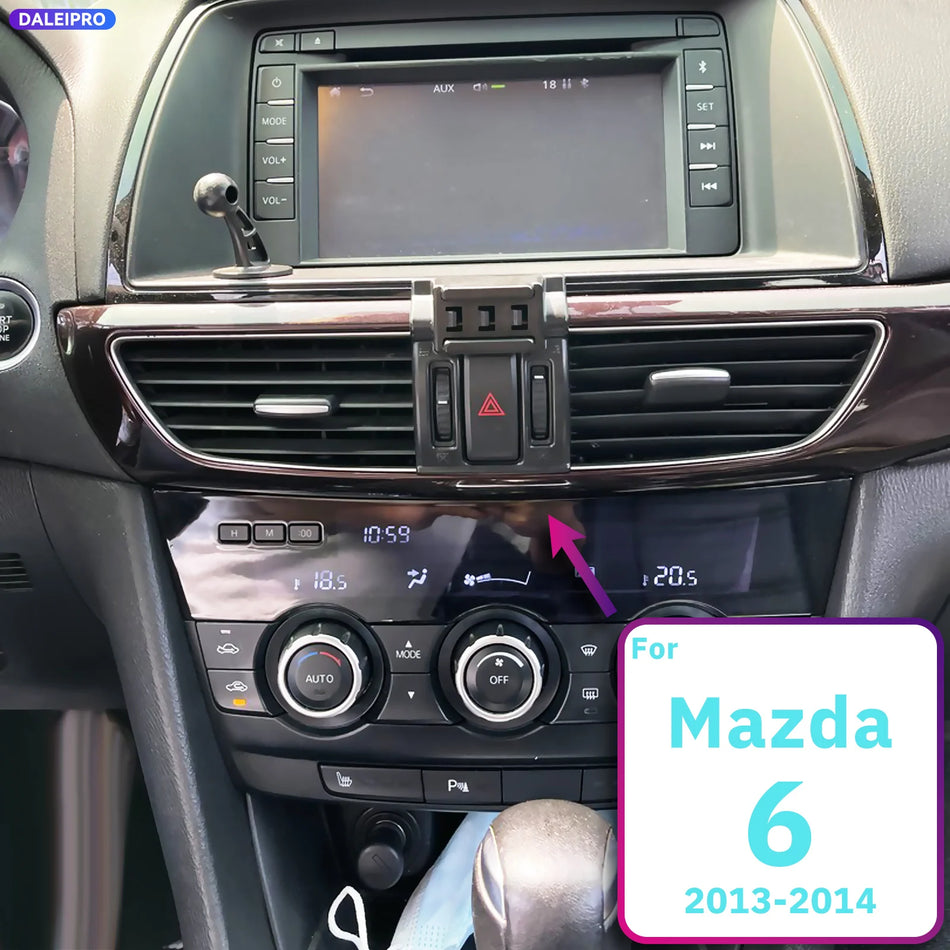 ABS Phone Holder Base With 66W Charging for Mazda 6 GJ 2013 2014 LHD RHD