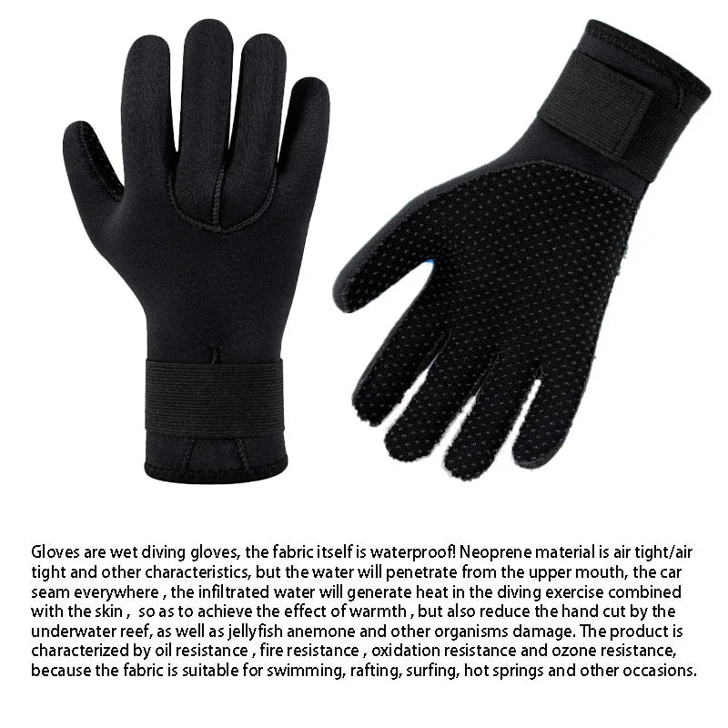 New Adult Diving Gloves - 3mm &amp; 5mm Neoprene Thermal Anti-Slip Gloves for Spearfishing, Surfing, Swimming, Kayaking, Snorkeling | YTYIN