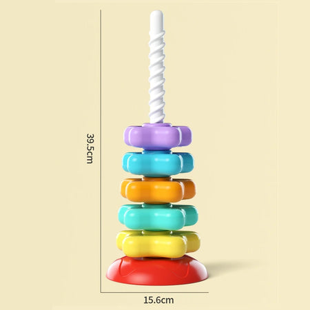 Rainbow Nesting Stacking Toy &ndash; Multi-Sensory Montessori Fun