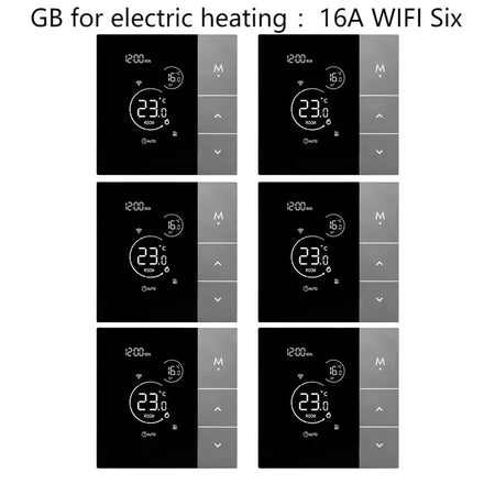YJ508 Smart WiFi Touchscreen Thermostat with Voice Control 508 GB 16A WIFI Six / CHINA