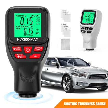 HW300-MAX Car Coating Thickness Gauge &ndash; 0-2000um Range