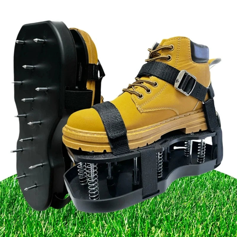 Spiked Lawn Aerator Shoes Epoxy Sole &ndash; Self Leveling