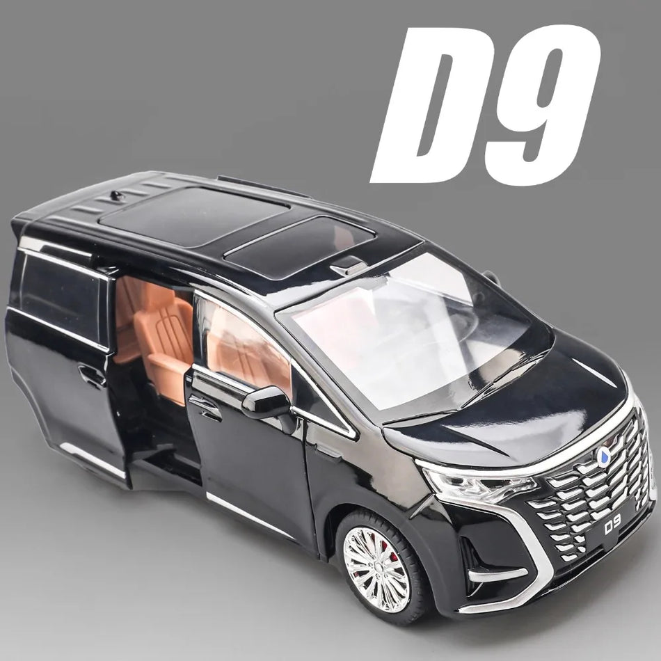 Model avtomobila iz litine za Denza D9 VELLFIRE MPV igrača