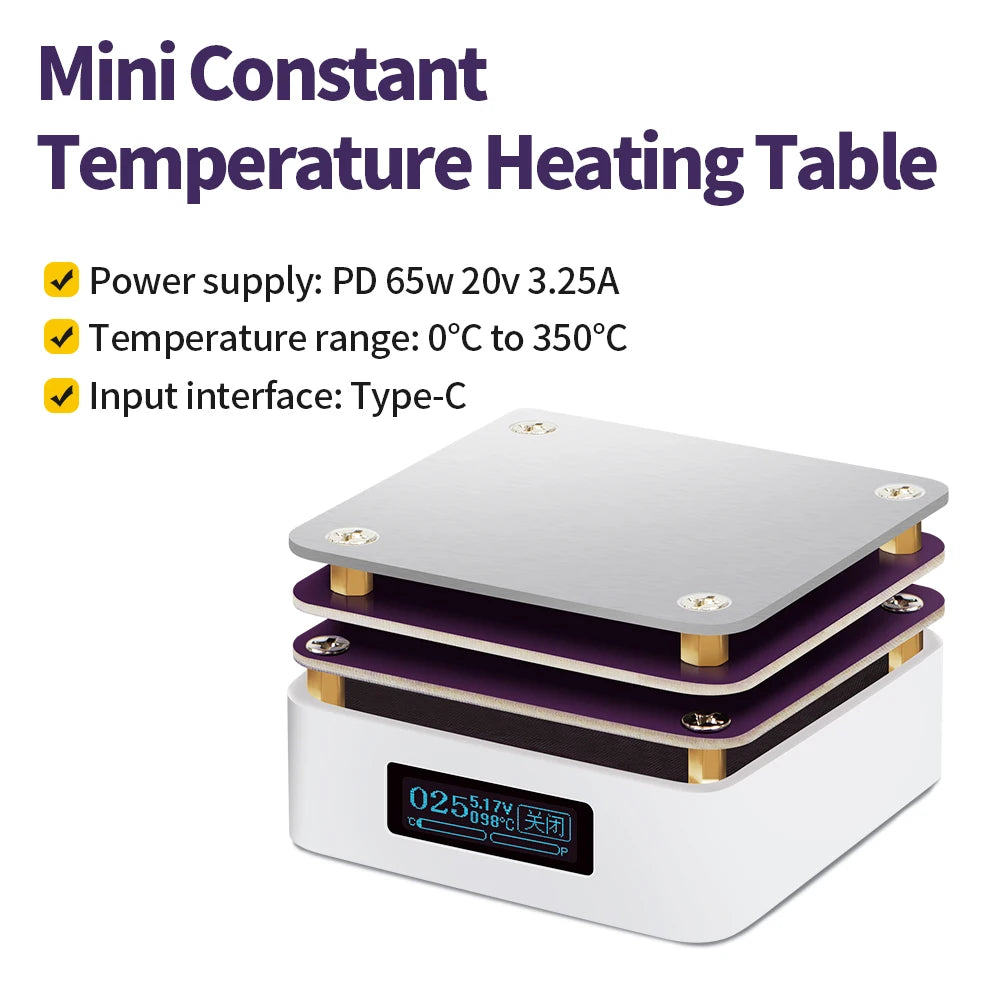 Mini Adjustable Constant Temperature Table &ndash; Digital