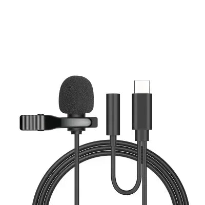 Opansten Clip-On Lavalier USB-C Microphone &ndash; Condenser Type-C 2and1