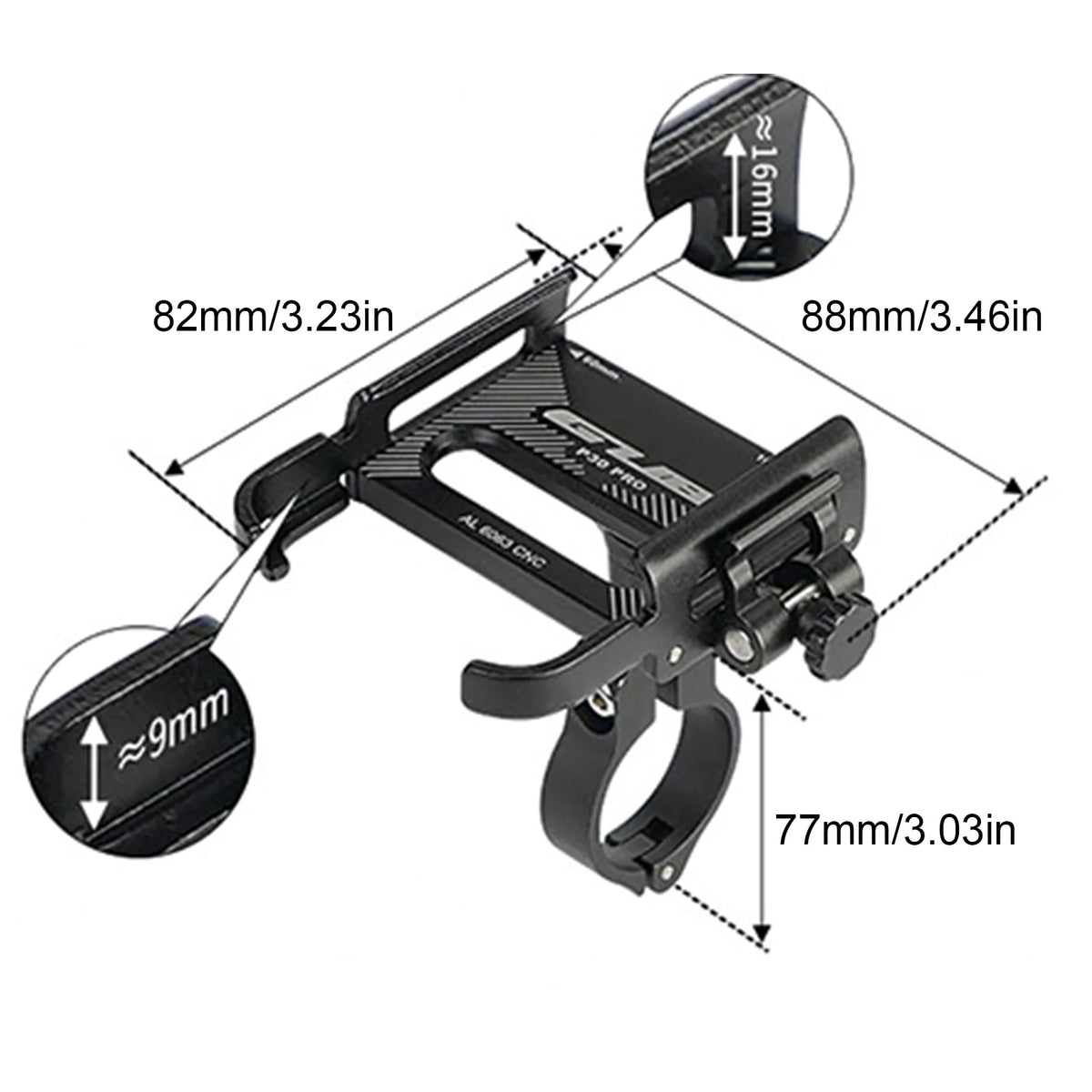 Bike Cell Phone Holder Bracket &ndash; Fast Release Buckle