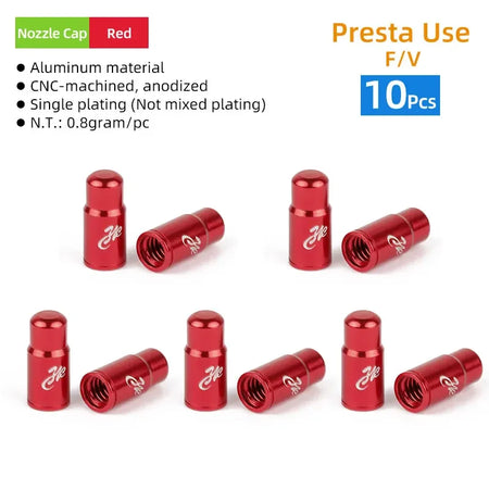 Deemount Presta Valve Core Remover &ndash; Durable Brass Construction FV AL Cap 10PCS RD / CHINA