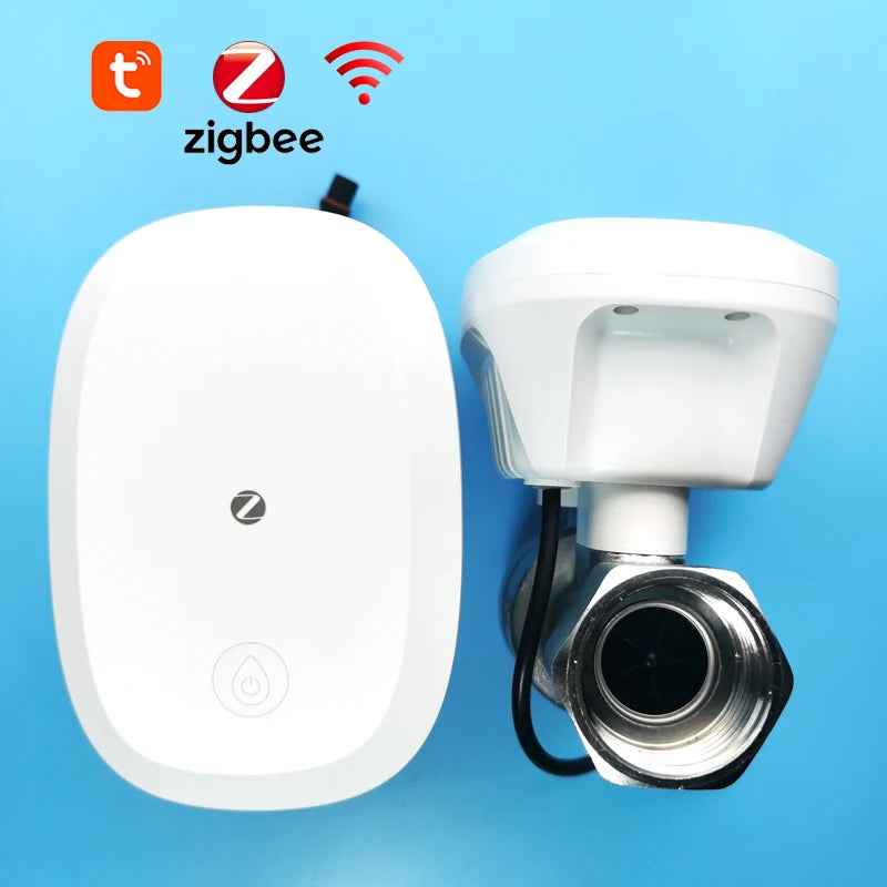 Zigbee vodni ventil z merilnikom, monitor pretoka, temperatura, WiFi časovnik