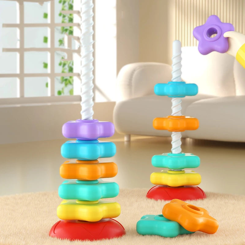 Rainbow Nesting Stacking Toy &ndash; Multi-Sensory Montessori Fun