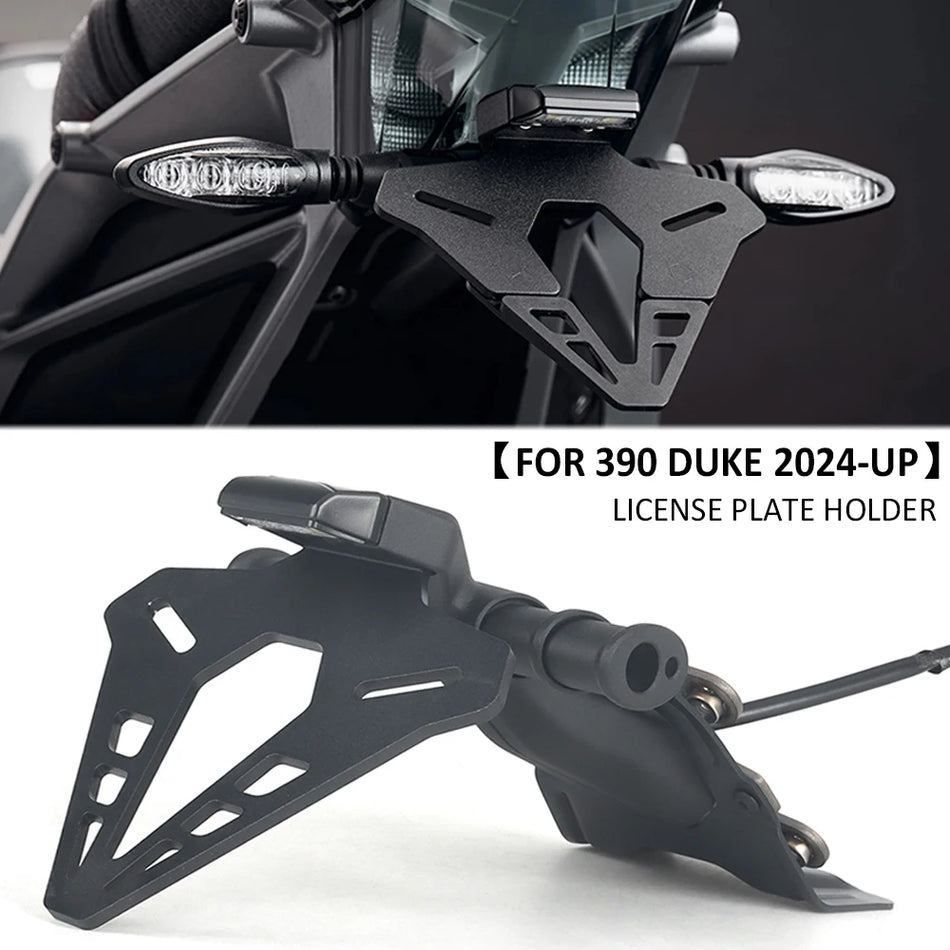 Motosikla aizmugurējā numura zīmes turētājs ar LED gaismu 390 Duke 2024 2025