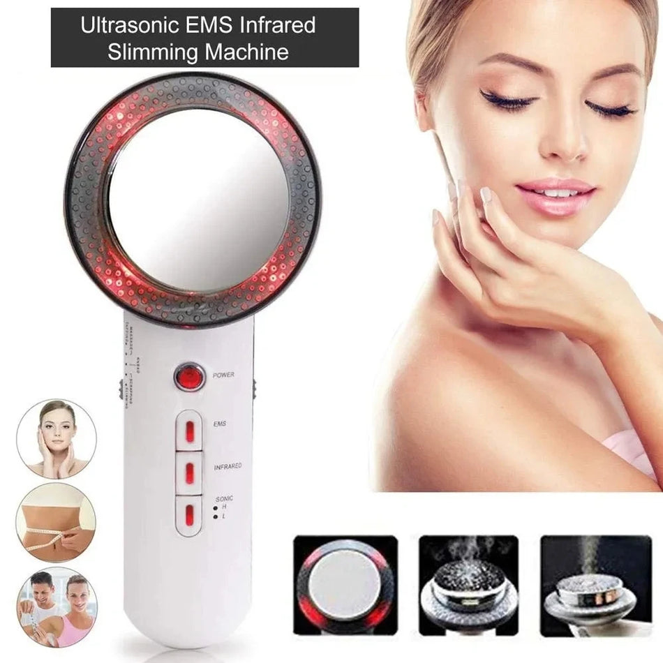BZY &ndash; 3 In 1 EMS Cavitation Facial Lifting Massager