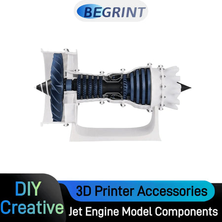 Bambu Lab 3D Printing DIY Jet Engine Model Parts Kit