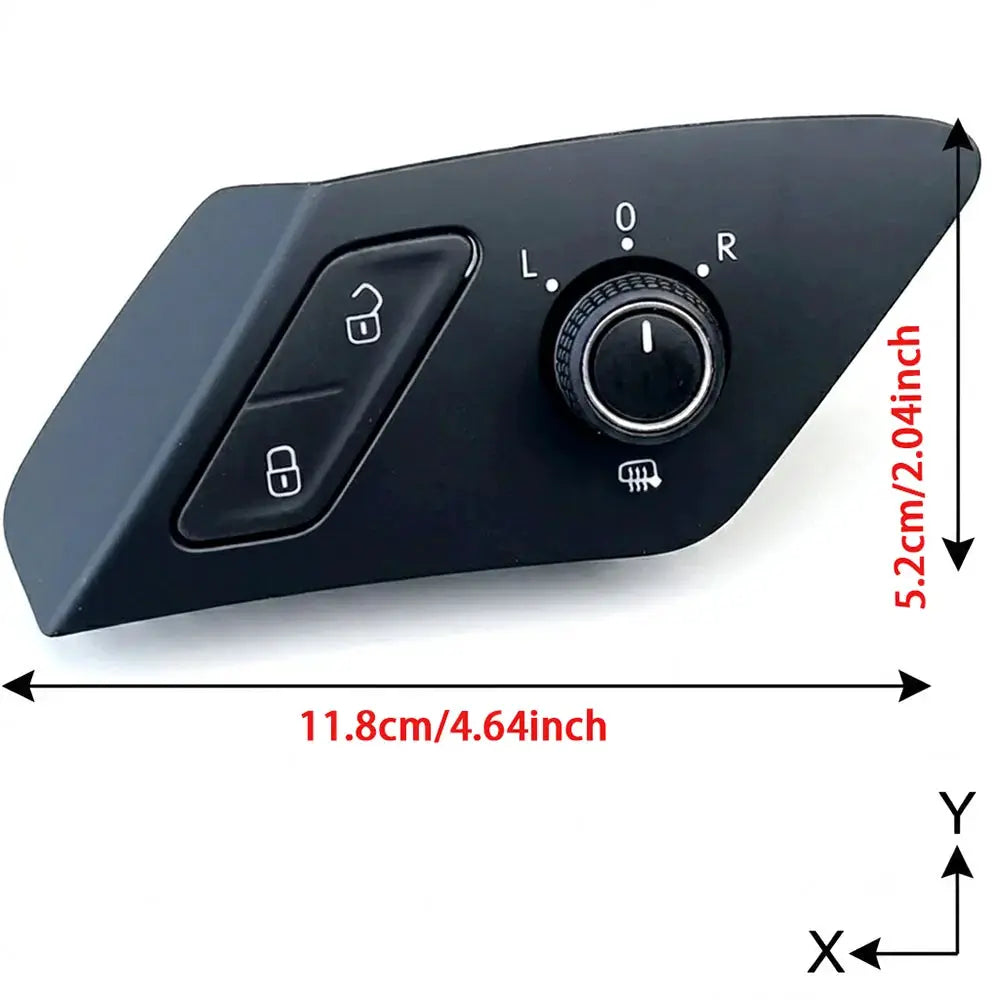 Door Mirror Control Switch Panel for VW Golf 7 MK7 Jetta Tiguan 5G0962125A by InterCyprus Trading Ltd