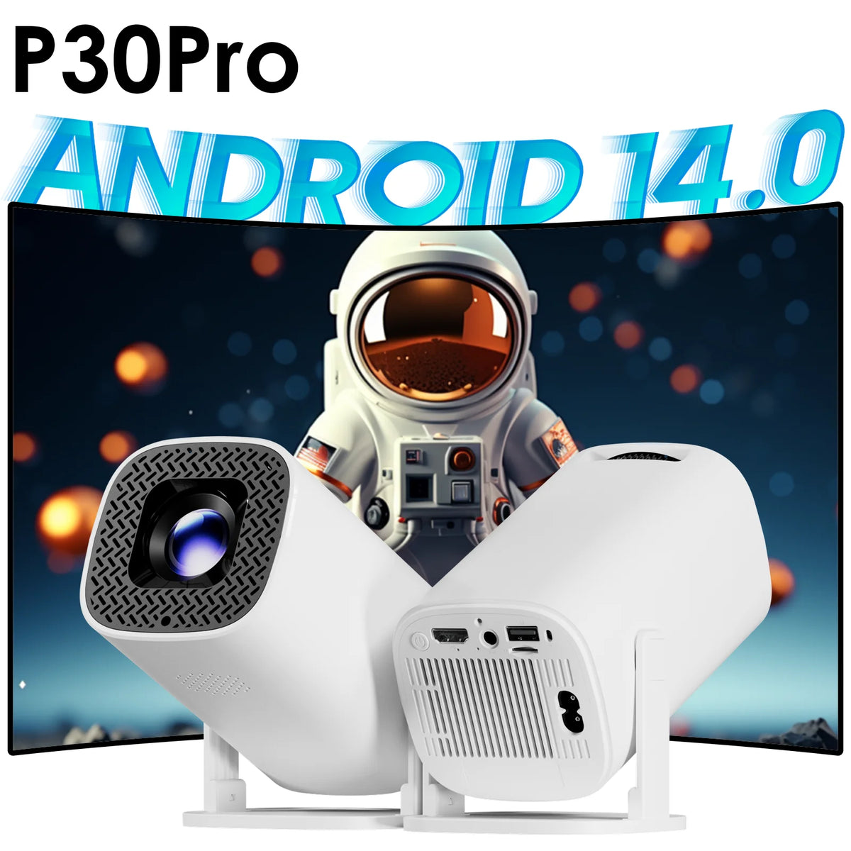 TOPSION Android 14 Smart Mini Projector &ndash; Portable Theater