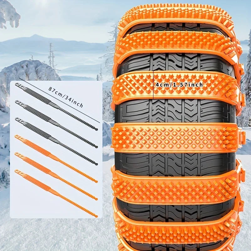 1pc Universal Traction Tire Chains Snow &ndash; Universal Fit