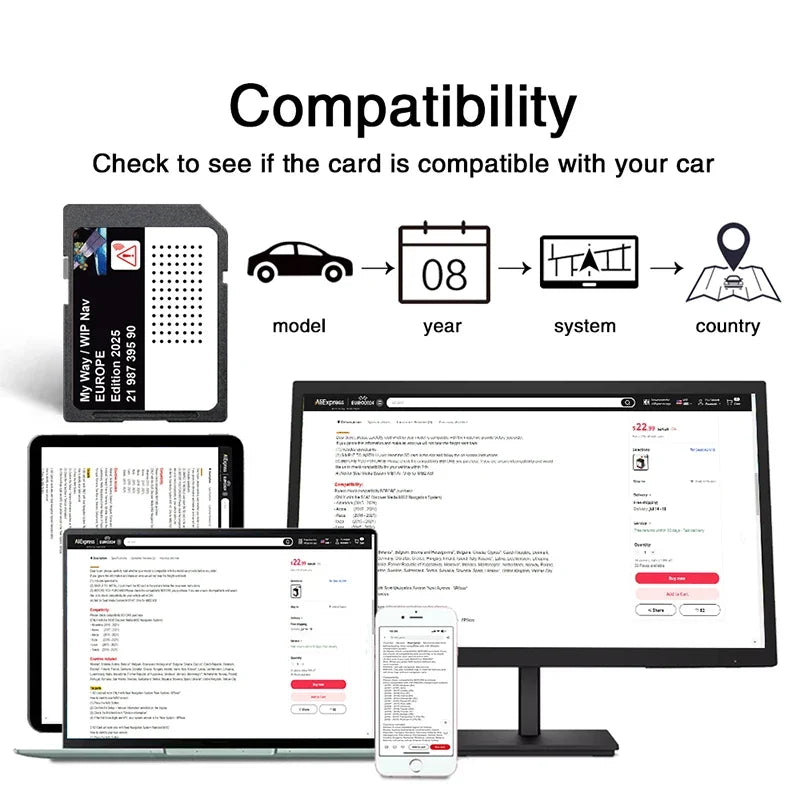 Peugeot WIP Nav Morocco Maps Card &ndash; 2025 EU Map Update