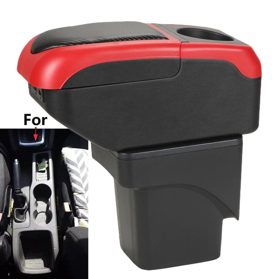 Skrzynka na podłokietnik z PU skórą i plastikiem ABS dla Forda Focus Mk2 2005-2011