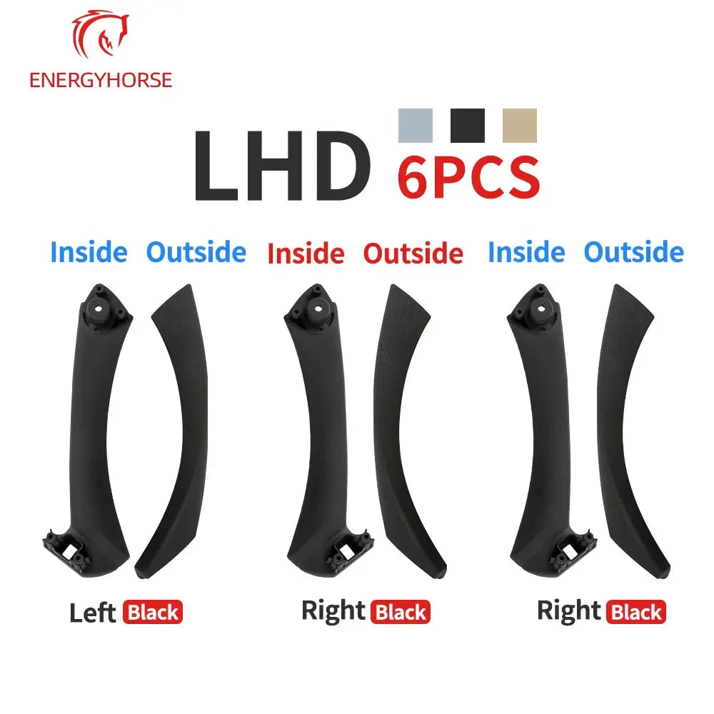 LHD RHD Beige Black Gray Interior Door Pull Handle Set Replacement For BMW 3 Series E90 E91 E92 316 318 320 325 328i 2004-2012 by InterCyprus Trading Ltd