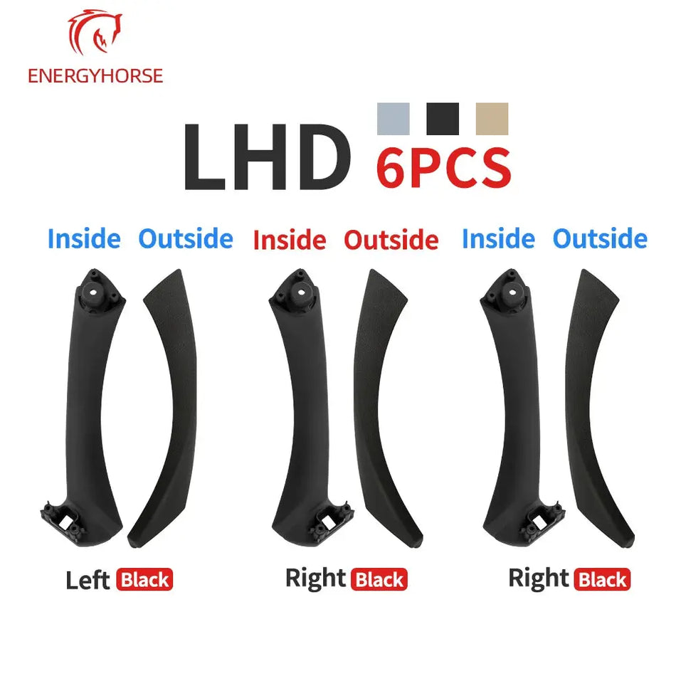 LHD RHD Beige Black Gray Interior Door Pull Handle Set Replacement For BMW 3 Series E90 E91 E92 316 318 320 325 328i 2004-2012 by InterCyprus Trading Ltd