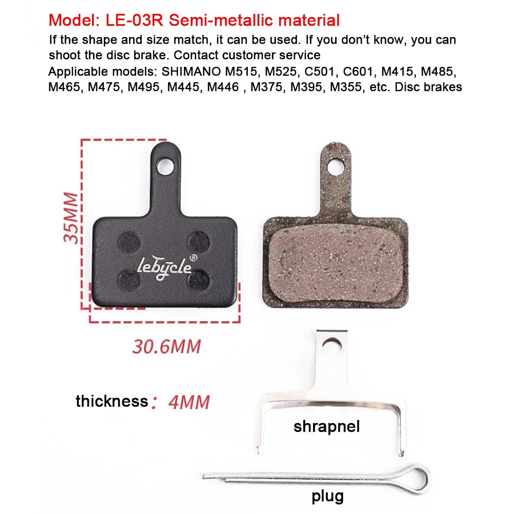 25 Pair MTB Disc Brake Pads B01S &ndash; Universal Compatibility