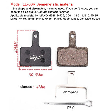 25 Pair MTB Disc Brake Pads B01S &ndash; Universal Compatibility