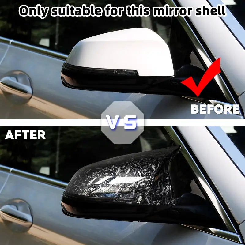 2Pcs Carbon Fiber Side Mirror Cover For BMW 5 6 7 Series F10 F11 F18 F07 F12 F13 F06 F01 F02 LCI Rearview Mirror Shell Cap by InterCyprus Trading Ltd