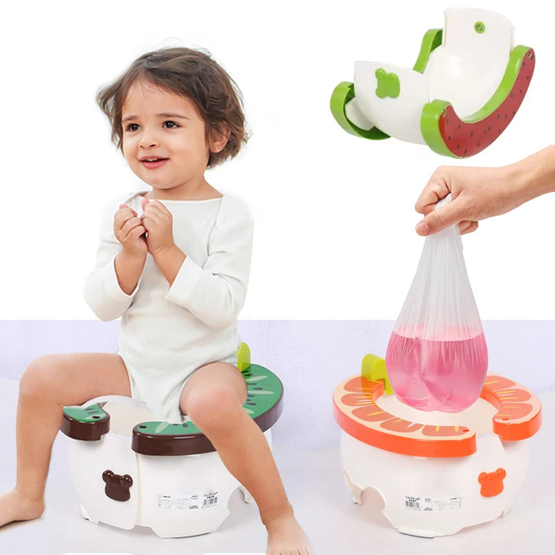 Portable Folding Travel Baby Potty - Ideal for Potty Training On-the-Go