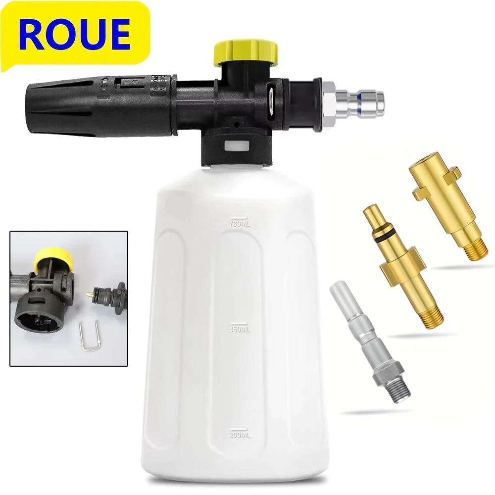 750ml Snow Foam Lance for High Pressure Washers - Fits Karcher, Nilfisk, Parkside, and More