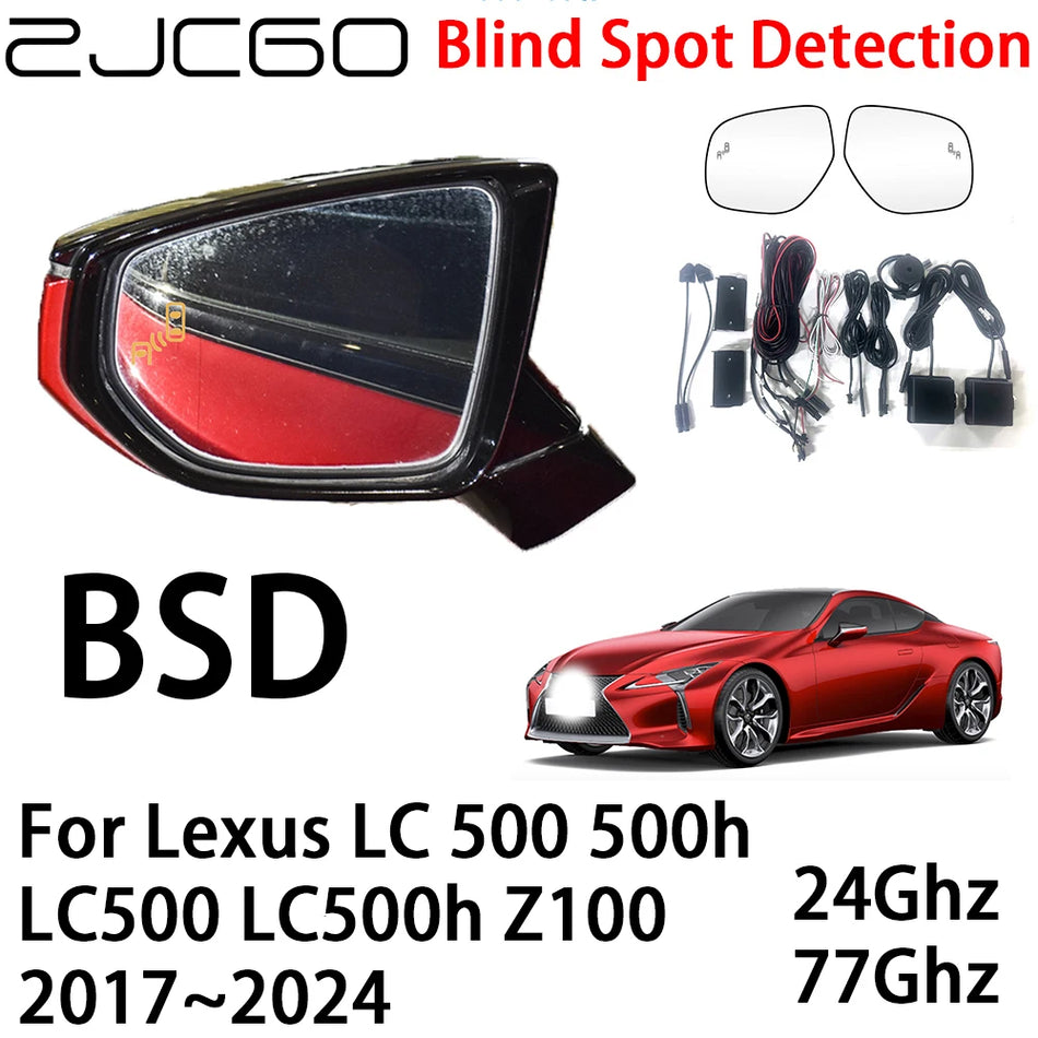 Radar Warning System for Lexus LC 500 with mmWave Blind Spot Detection Dual Rear Bumper Sensors