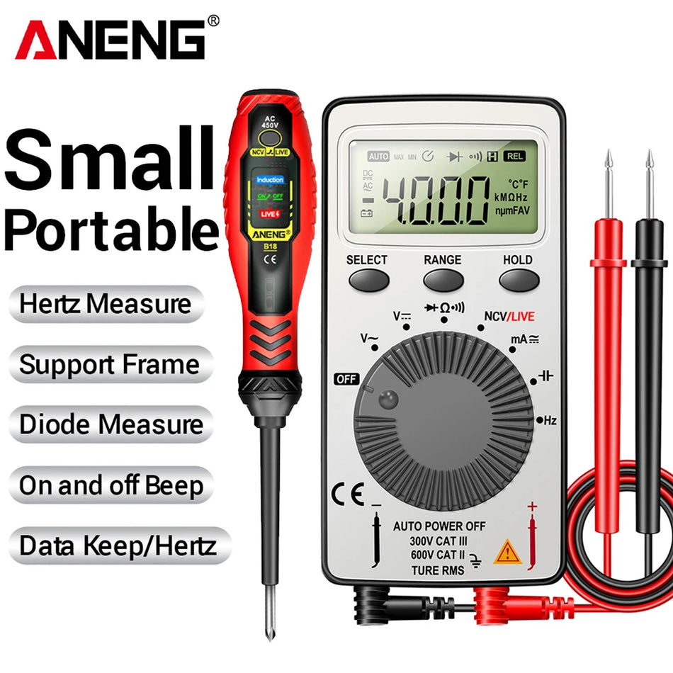 ANENG Digital Multimeter AN101 B18, Portable Automotive Electrical Tester