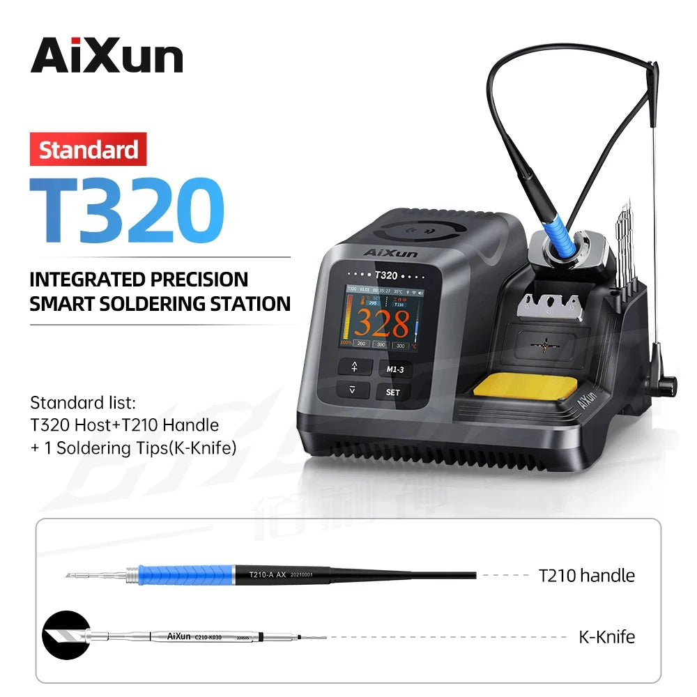 AIXUN T320 Soldering Station 200W &ndash; Smart Temp Control T320 T210 1 TIPs / 220V