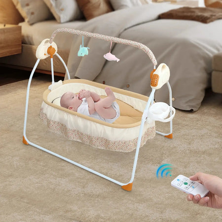 Electric Cradle Foldable Baby Cradle - Music And Swing