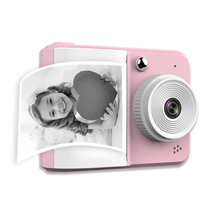 Children's Thermal Instant Print Camera Mini &ndash; HD Lens 2 roll paper set 1