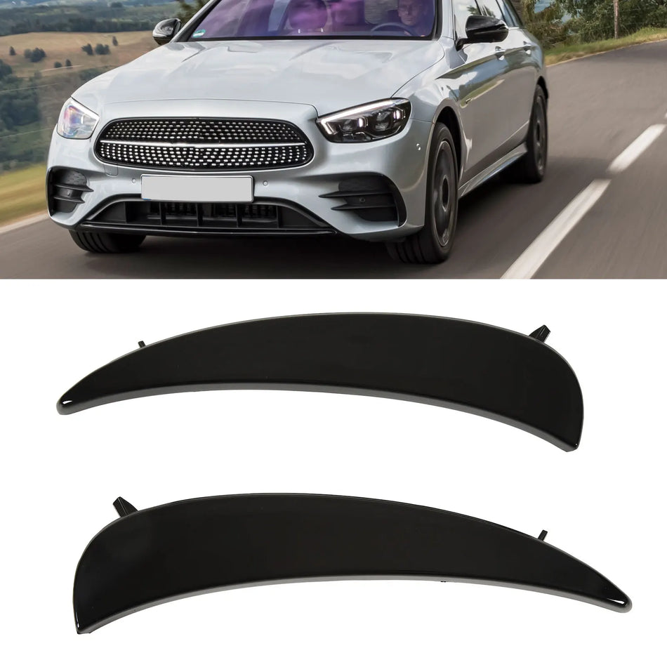 Obrub rešetke maglenki prednjeg branika za Mercedes-Benz E-Class W213 AMG Line Facelift sjajna crna