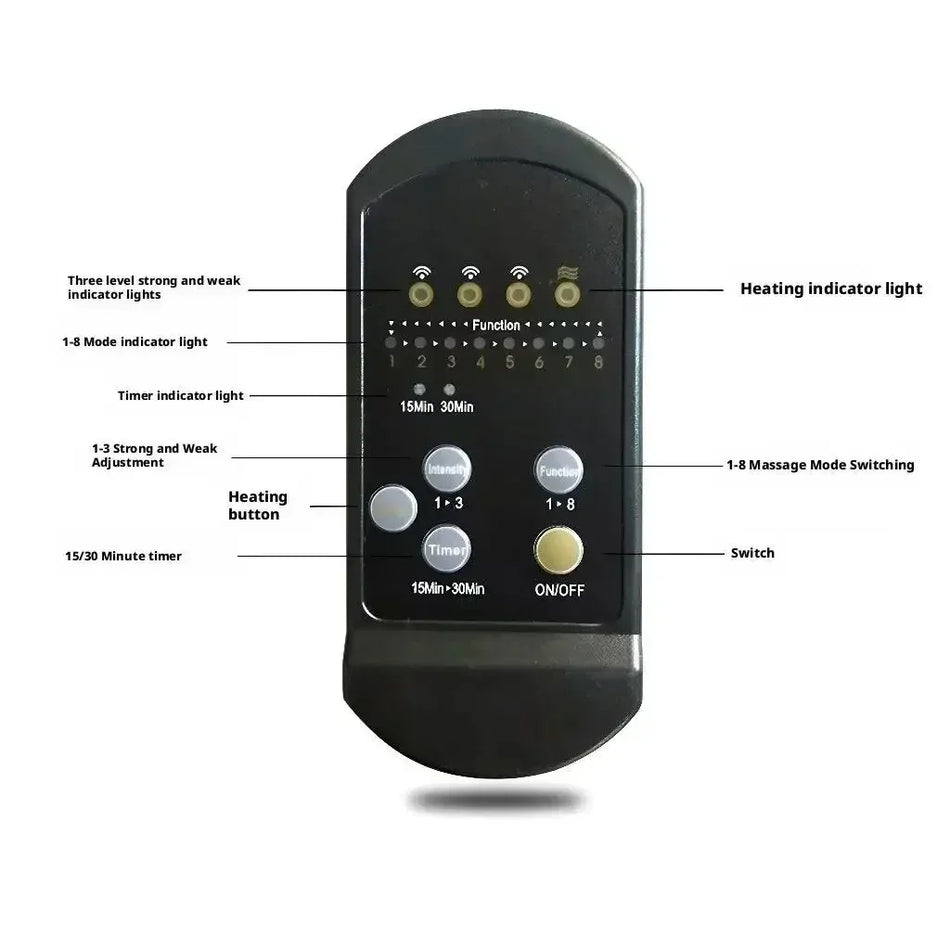 Almofada de Massagem Eléctrica para Costas, Massajador Universal para Cadeira de Carro e Casa