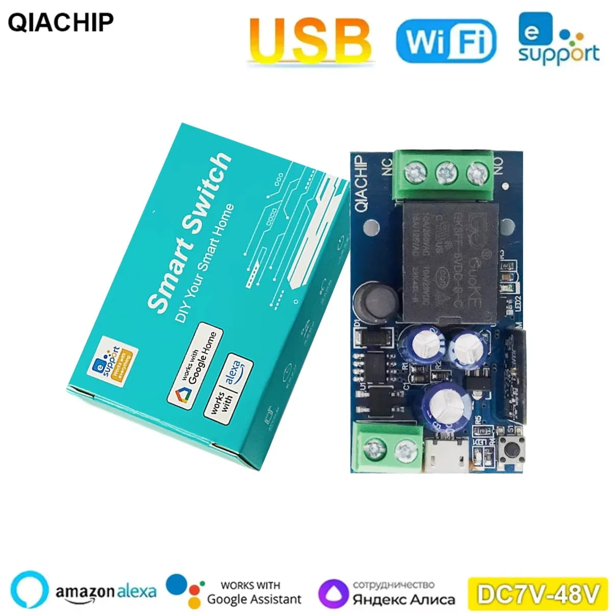 EWelink Smart WiFi Relay Switch for Remote Control and Voice Activation 1 Receiver