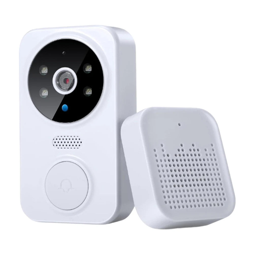 WiFi Smart Audio Doorbell Camera - 2-Way Audio Night Vision WHITE