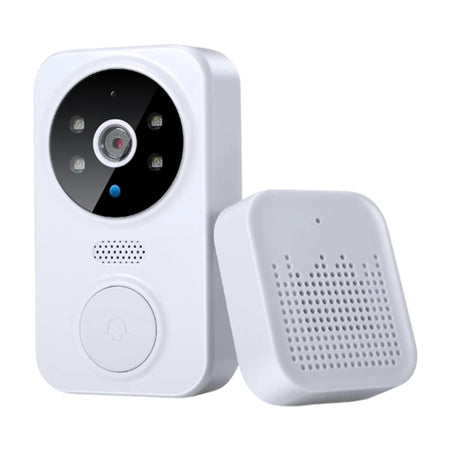 WiFi Smart Audio Doorbell Camera - 2-Way Audio Night Vision WHITE