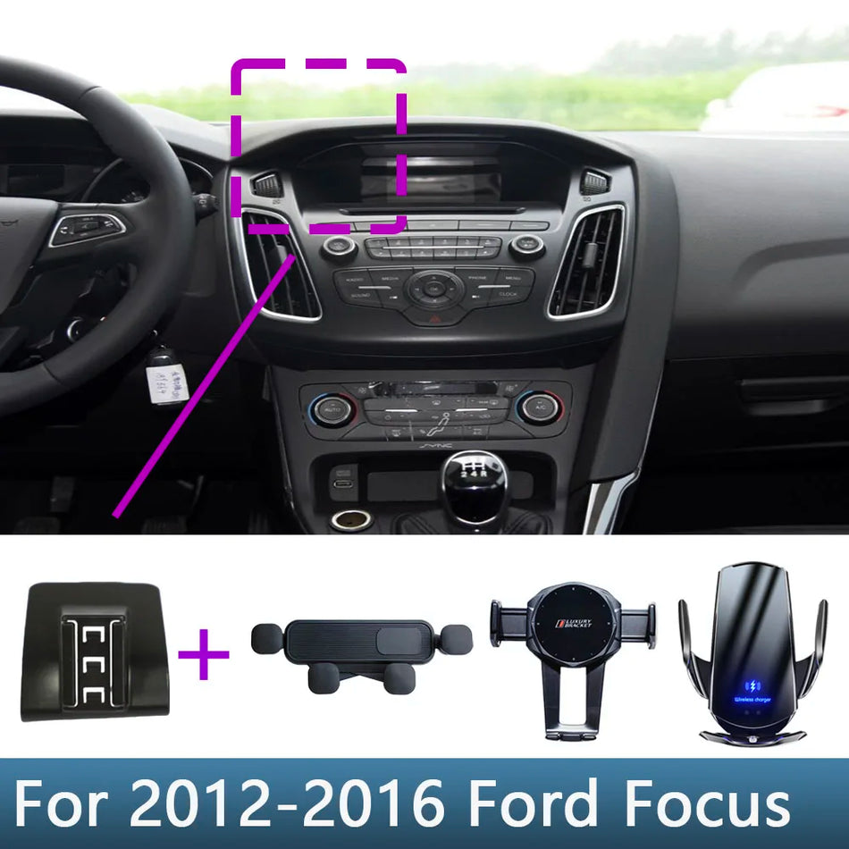 Belaidis telefono įkroviklis stovas Ford Focus 2012-2016