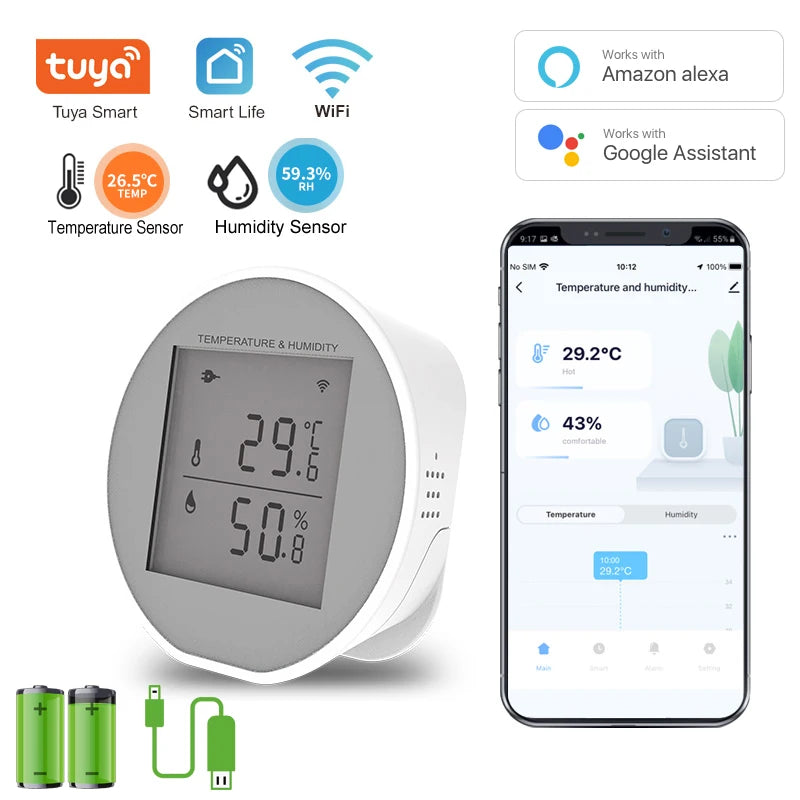 WKD-TH05 &ndash; USB Powered WiFi Temperature Sensor With LCD