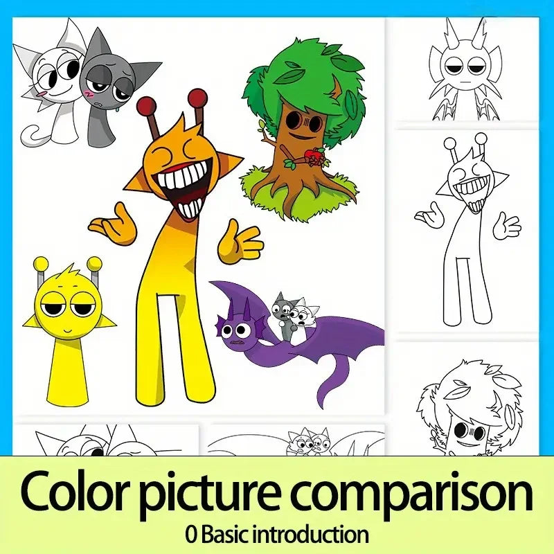 Rhythm Box Coloring Book Sprunki &ndash; Vibrant Illustrations