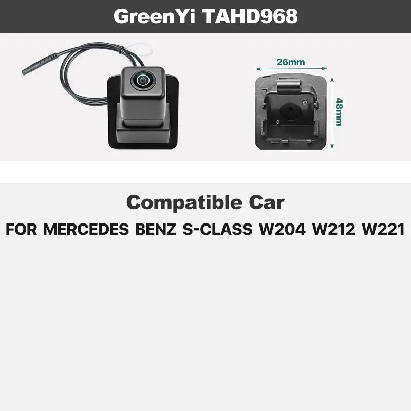 Dynamic Track AHD Rear Camera For Mercedes Benz B/C/E/S-Class W204 W212 W221 W251 B200 W169 W164 ML350 ML330 Vito Viano Sprinter by InterCyprus Trading Ltd